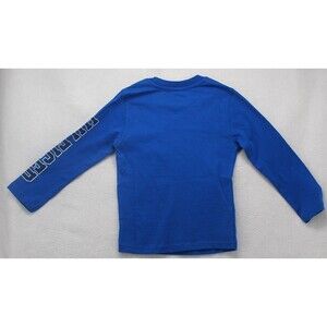 TOMMY HILFIGER Shirt Boys Size 6 Olympic Blue Tee Long Sleeve Graphic